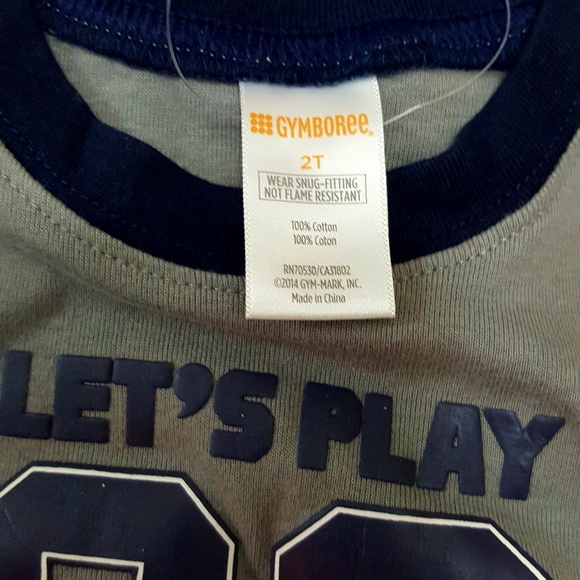 Gymboree Sleepwear stripe Basketball 2T gymmies - Picture 4 of 4